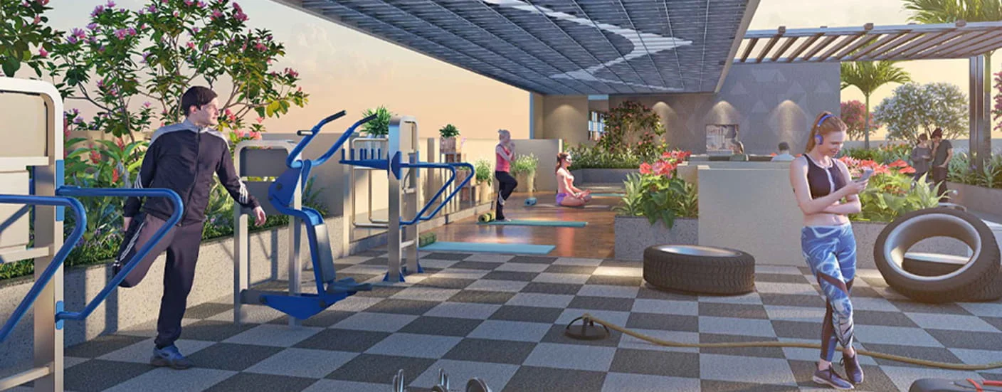 Sai Aura Pimple Saudagar Open Gym Area Image